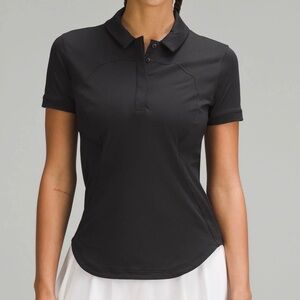 Lululemon quick dry short sleeve polo shirt - curved hem